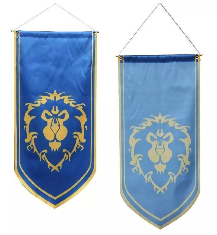 Прапор Альянсу Варкрафт World of Warcraft Alliance Flag banner (125 х 55 см)
