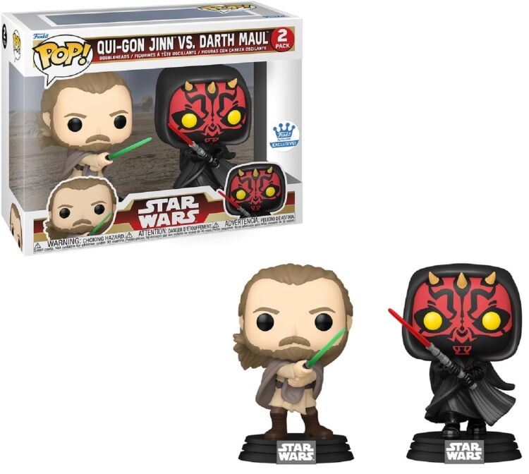 Фігурка Funko Star Wars: Qui-Gon Jinn vs Darth Maul Фанко Квай-Гон Джин і Дарт Мол Exclusive Фігурка Funko Star Wars: Qui-Gon Jinn vs Darth Maul Фанко Квай-Гон Джин і Дарт Мол Exclusive