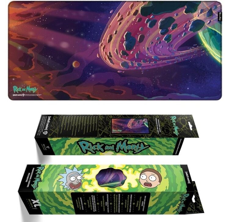 Килимок для миші ігрова поверхня Warner Brothers RICK AND MORTY Outer Space Рік та Морті XL (90*42 cm)