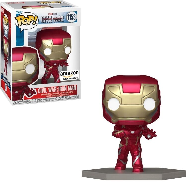 Фігурка Funko Marvel: Civil War Iron Man Фанко Залізна людина (Amazon Exclusive) 1153 Фігурка Funko Marvel: Civil War Iron Man Фанко Залізна людина (Amazon Exclusive) 1153