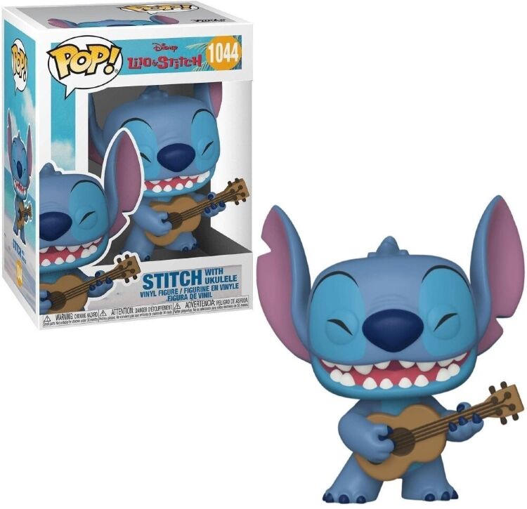 Фігурка Funko Disney Lilo and Stitch: Stitch with Ukelele фанко Стіч 1044 Фігурка Funko Disney Lilo and Stitch: Stitch with Ukelele фанко Стіч 1044