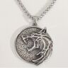 Кулон Геральта медальйон 3D Відьмак (The Witcher Geralt) з нержавіючої сталі з рунами