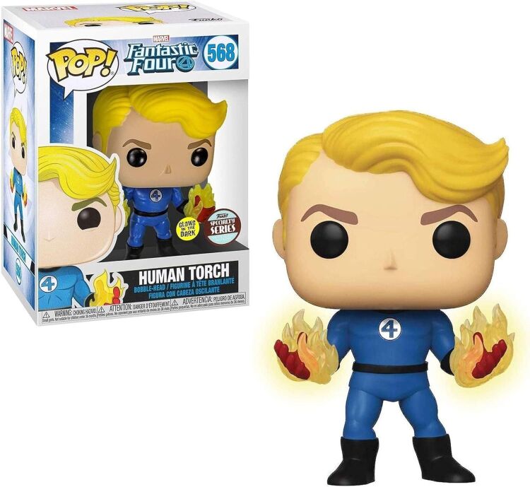 Фигурка Funko Marvel: Fantastic Four Human Torch Фантастическая четвёрка Человек факел (Exclusive) 568