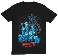 Футболка Morze Rick and Morty as Stranger Things T-Shirt Рік та морті як Дуже дивні справи (розмір L)