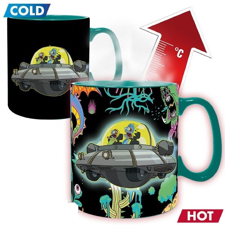 Кружка Rick and Morty Spaceship Ceramic Mug Чашка Рік та Морті 460 ml (теплочутлива) Кружка Rick and Morty Spaceship Ceramic Mug Чашка Рік та Морті 460 ml (теплочутлива)