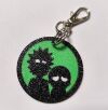 Брелок Rick and Morty keychain ABS пластик 4 см.