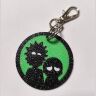 Брелок Rick and Morty keychain ABS пластик 4 см.