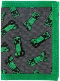 Гаманець JINX Minecraft Creeper Crowd Tri Fold Wallet Green
