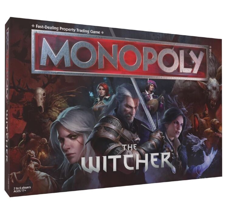 Монополія настільна гра The Witcher Monopoly Відьмак USA Монополія настільна гра The Witcher Monopoly Відьмак USA