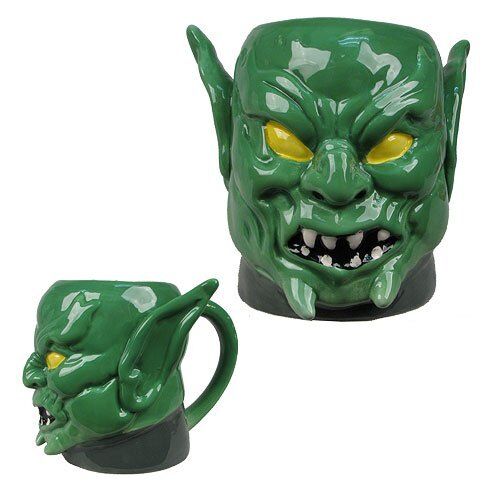 Чашка Spiderman - Green Goblin Marvel Molded 16 oz. Mug Чашка Spiderman - Green Goblin Marvel Molded 16 oz. Mug