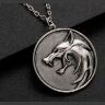 Медальйон 3D Відьмак (The Witcher) метал сірий новий кулон Геральта з серіалу # 3