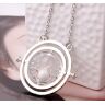 Кулон Harry Potter Маховик часу Гаррі Поттер (Time Turner Necklace) срібний