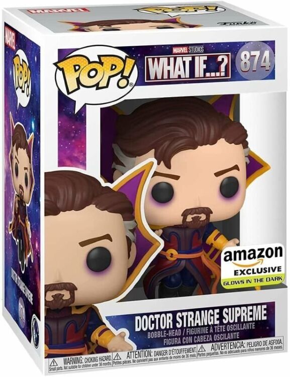 Фігурка Funko Pop Marvel What If? Doctor Strange Supreme Фанко Доктор Стрендж (Amazon Exclusive) 874 Фігурка Funko Pop Marvel What If? Doctor Strange Supreme Фанко Доктор Стрендж (Amazon Exclusive) 874