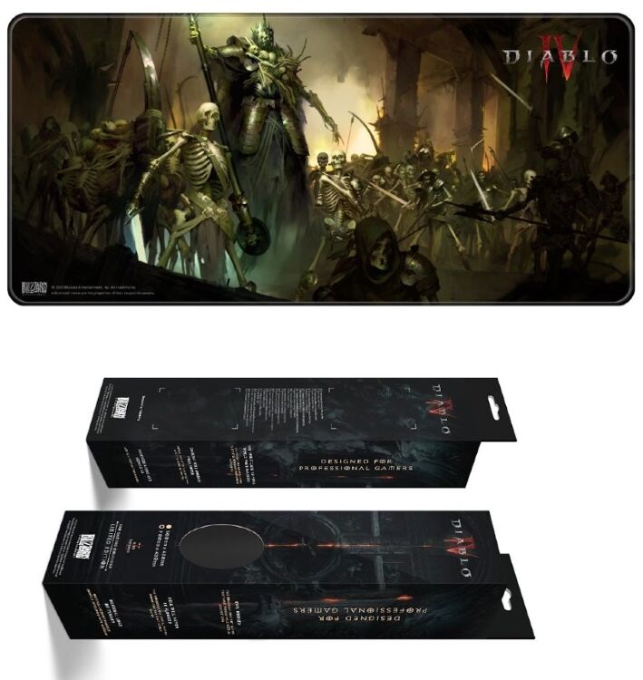 Килимок для миші ігрова поверхня Blizzard DIABLO IV 4 Skeleton King (Діабло) XL (90*42 cm)