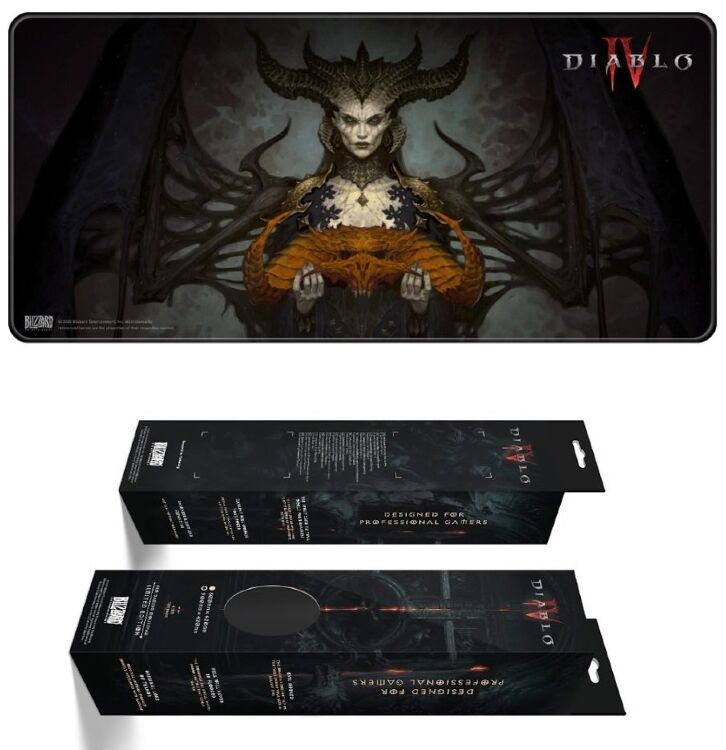 Килимок для миші ігрова поверхня Blizzard DIABLO IV 4 Lilith Діабло Ліліт XL (90*42 cm) Килимок для миші ігрова поверхня Blizzard DIABLO IV 4 Lilith Діабло Ліліт XL (90*42 cm)