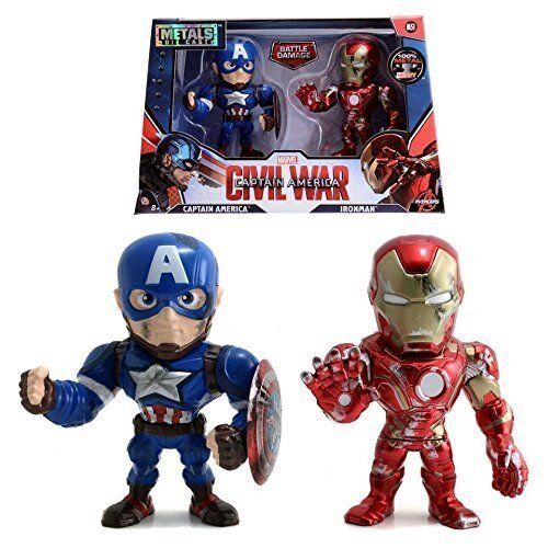 Фігурки Jada Toys Metals Die-Cast: Civil War Captain America and Ironman BATTLE DAMAGE Фігурки Jada Toys Metals Die-Cast: Civil War Captain America and Ironman BATTLE DAMAGE