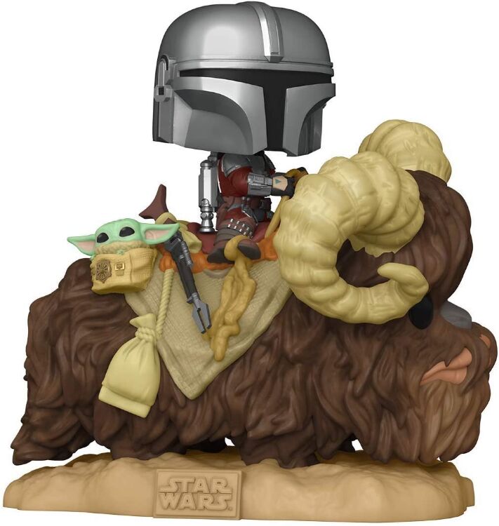 Фігурка Funko Deluxe: Mandalorian on Bantha with Child Фанко Зоряні війни: Мандалорець 416 Фігурка Funko Deluxe: Mandalorian on Bantha with Child Фанко Зоряні війни: Мандалорець 416