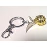 Брелок 3D Harry Potter Golden Snitch (Silver chain)