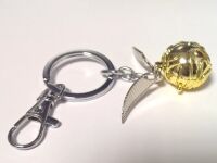 Брелок 3D Harry Potter Golden Snitch (Silver chain)