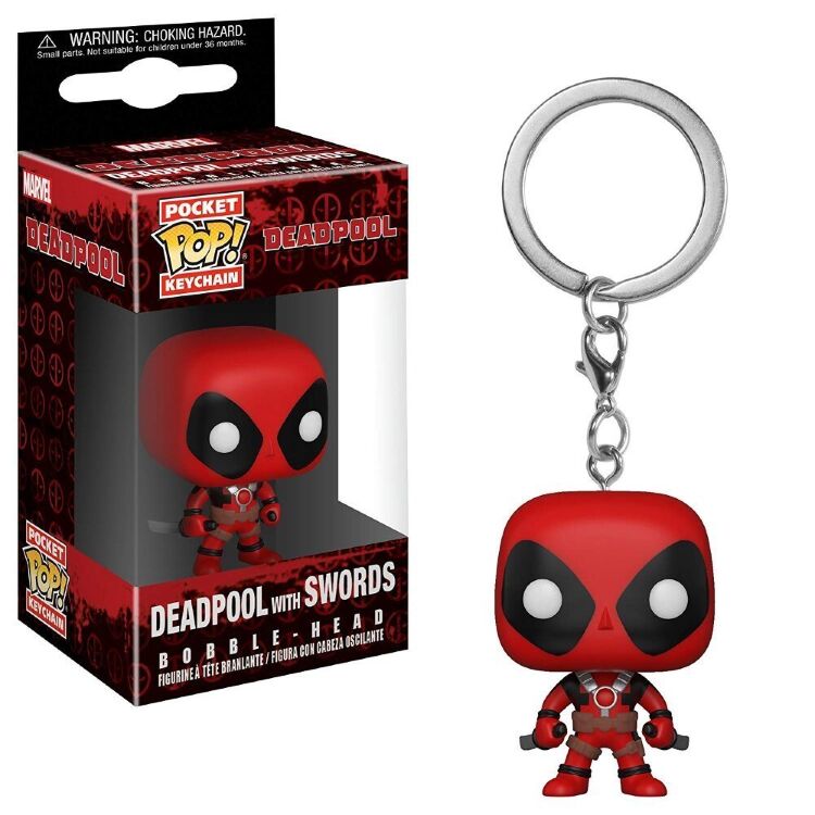 Брелок Marvel Deadpool with Sword Pop! Vinyl Брелок Marvel Deadpool with Sword Pop! Vinyl