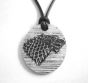 Брелок Game of Thrones Stark Snow Wolf Брелок Game of Thrones Stark Snow Wolf