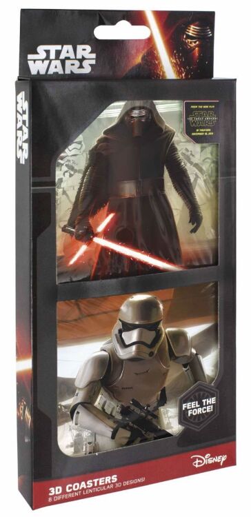 Набір підставок під чашку Star Wars 3D Mug Coasters - 8 шт Набір підставок під чашку Star Wars 3D Mug Coasters - 8 шт