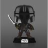 Фігурка Funko Star Wars: Mandalorian with Darksaber Фанко Мандалорець Темний меч (Glow, Exclusive) 491