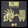 Значок 2017 Blizzcon Exclusive Murloc Blizzard Pin Значок 2017 Blizzcon Exclusive Murloc Blizzard Pin
