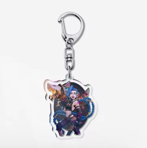 Брелок League Of Legends Arcane Jinx Anime Acrylic keychain Ліга Легенд Джинкс 2