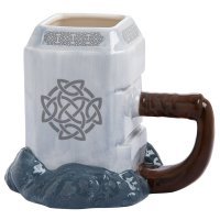 Чашка Thor Mjolnir Marvel 20 oz. Ceramic Sculpted Mug