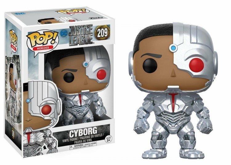 Фигурка Funko Pop Фанко Поп Лига Справедливости Киборг Justice League Cyborg 10 см DC C 209