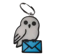 Брелок Harry Potter Hedwig Keychain ABS пластик Сова Букля 6 см.