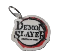Брелок Demon Slayer Logo Keychain ABS пластик Клинок, що розсікає демонів 6 см.