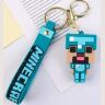 Брелок підвіска на рюкзак Minecraft Майнкрафт 3D Steve in Diamond Armor Backpack