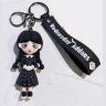 Брелок підвіска на рюкзак Wednesday Addams 3D Keychain Уенсдей Аддамс Backpack Брелок підвіска на рюкзак Wednesday Addams 3D Keychain Уенсдей Аддамс Backpack