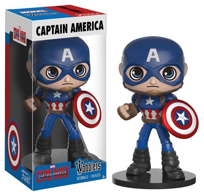 Фігурка Funko Wobbler: Marvel - Captain America Фігурка Funko Wobbler: Marvel - Captain America