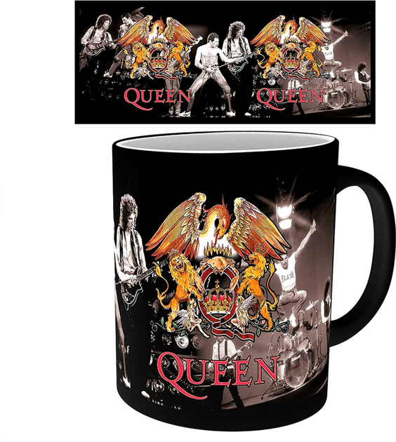 Чашка хамелеон QUEEN Crest Heat Change Mug Герб групи Квинн 320 мл