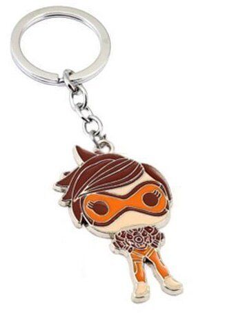 Брелок Overwatch Keychain - Tracer metal Брелок Overwatch Keychain - Tracer metal