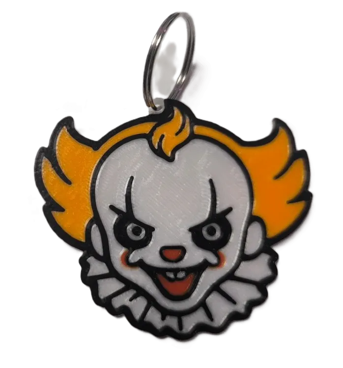 Брелок Pennywise IT Keychain ABS пластик Пенівайз Воно 7 см.