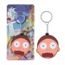 Брелок Рік і Морті Rick And Morty №10 Двосторонній Об'ємний 3D брелок