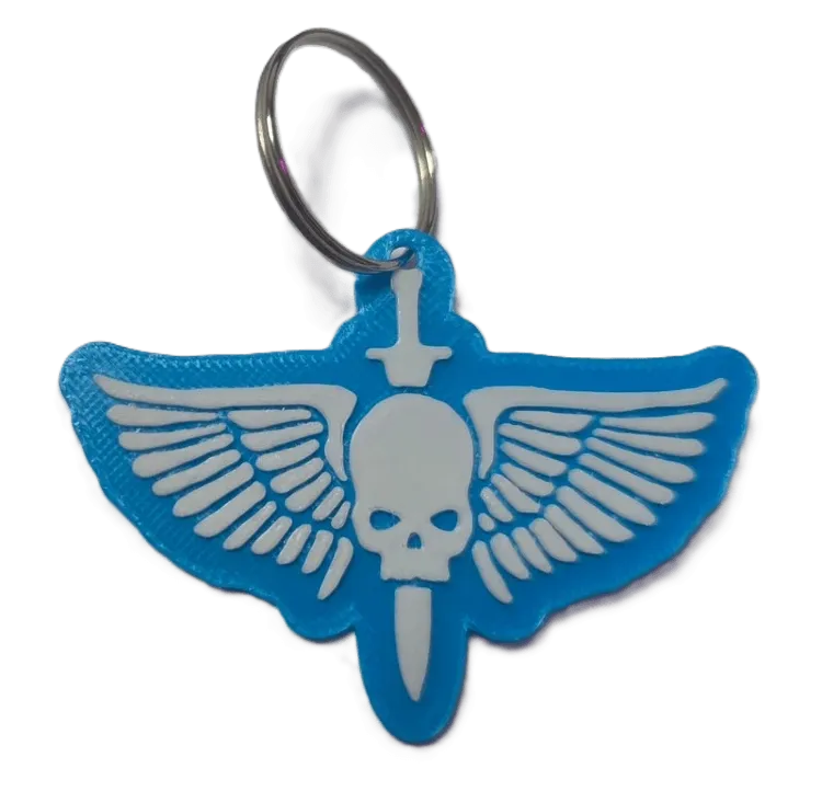 Брелок WarHammer Space Marines Keychain ABS пластик Вархаммер Ультрамарини 6 см. Брелок WarHammer Space Marines Keychain ABS пластик Вархаммер Ультрамарини 6 см.