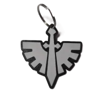 Брелок WarHammer Dark Angels Keychain ABS пластик Вархаммер Темні Ангели 6 см.