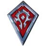 Табличка металева Blizzard World of Warcraft Horde Shield Варкрафт Орда 35x25 см