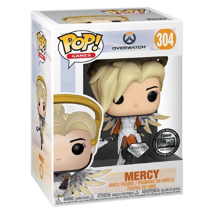 Фігурка Blizzard Exclusive Funko Pop Diamond Collection Overwatch Mercy Ангел фанко 304