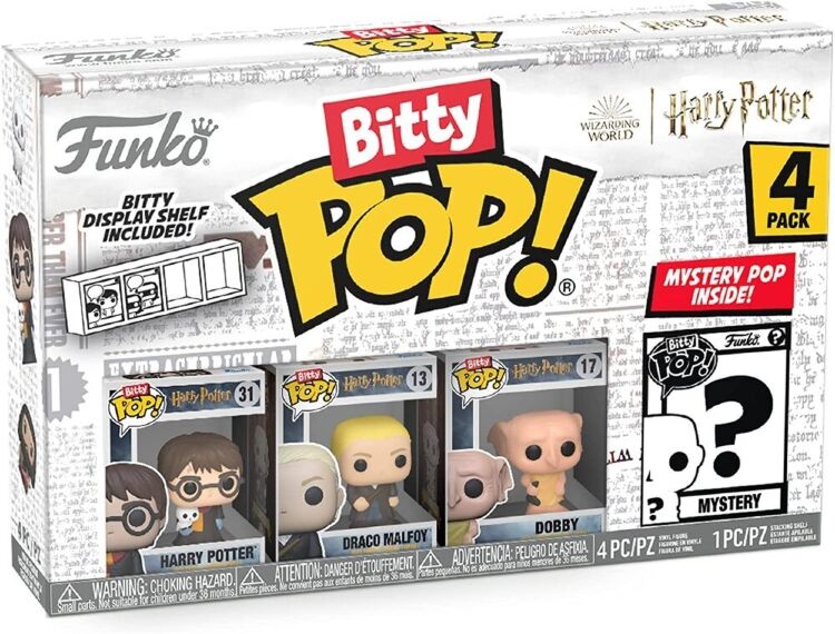 Фігурки Funko Bitty Pop! Harry Potter Mini Collectible Toys - Harry Draco Dobby (4-Pack) фанко Гаррі Поттер Фігурки Funko Bitty Pop! Harry Potter Mini Collectible Toys - Harry Draco Dobby (4-Pack) фанко Гаррі Поттер