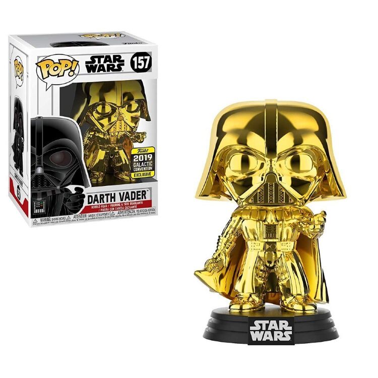 Фігурка Funko Pop! Star Wars - Darth Vader (Gold Chrome) Galactic Convention Amazon Exclusive Фігурка Funko Pop! Star Wars - Darth Vader (Gold Chrome) Galactic Convention Amazon Exclusive